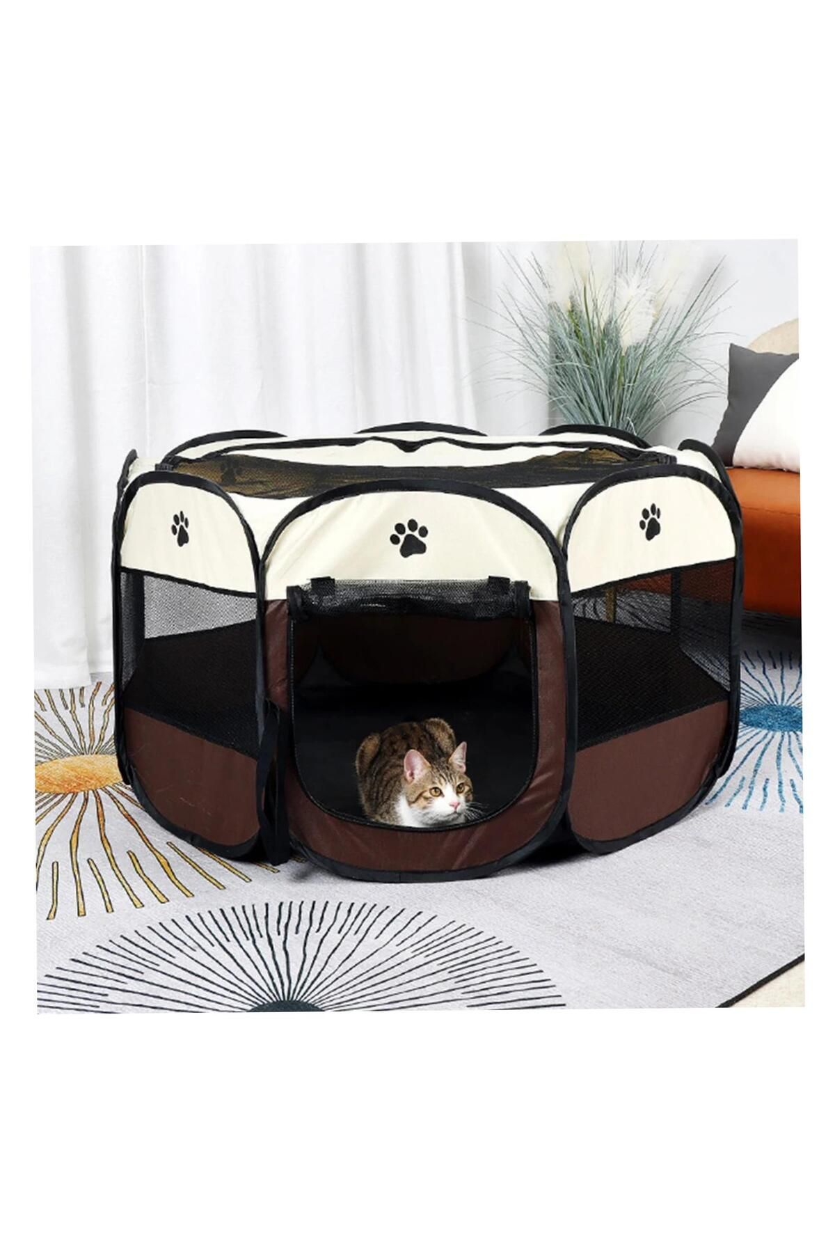 Evcil Hayvan Doğum Kulübesi Katlanabilir Kedi, Köpek Çadırı küçük resim 4