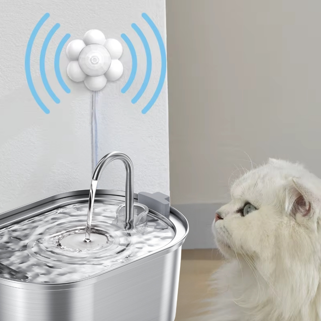 Kedi Su Pınarı Çeşmesi Akıllı Hareket Sensörü Kızılötesi | Usb Ile Çalışır küçük resim 4