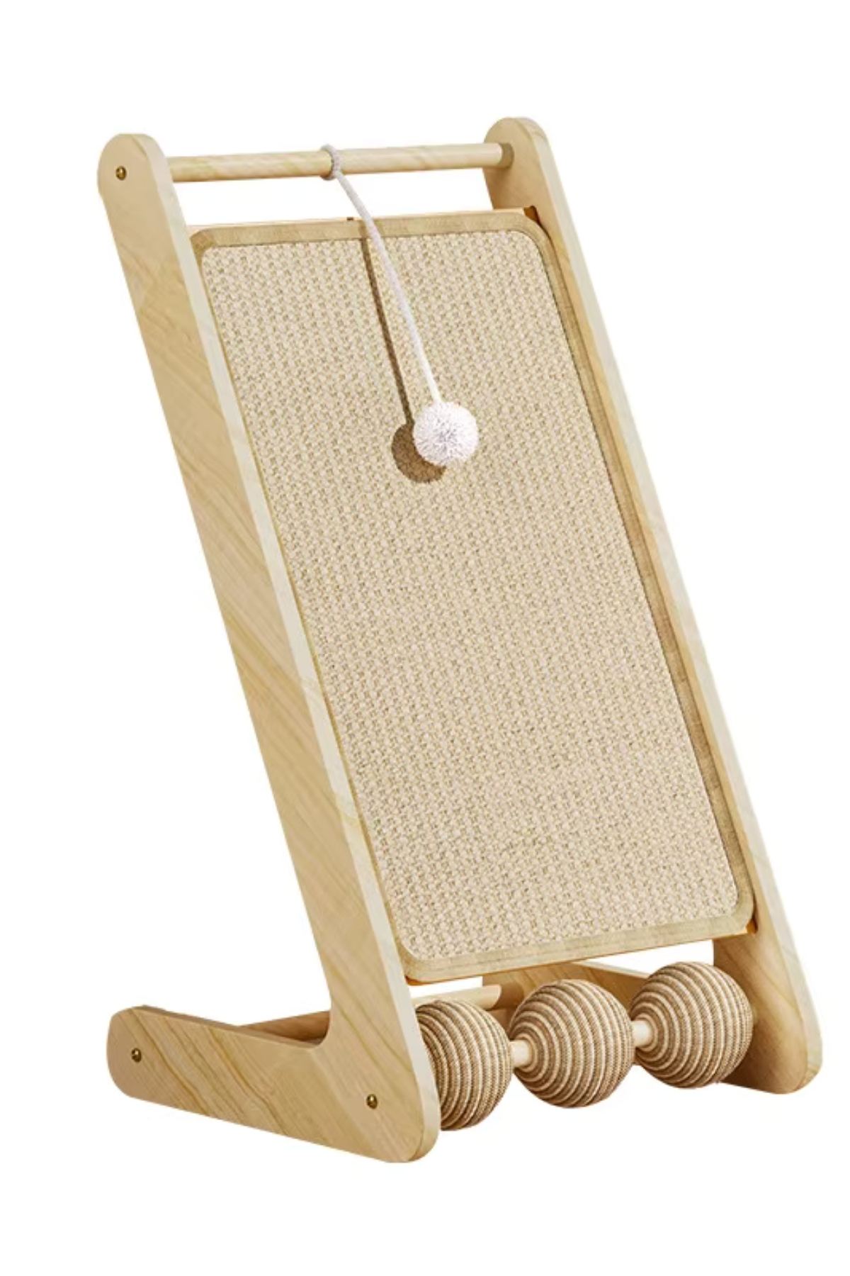 Ahşap Kedi Tırmalama Tahtası ve Oyun Alanı | Doğal Halatlı, Dekoratif Tasarım