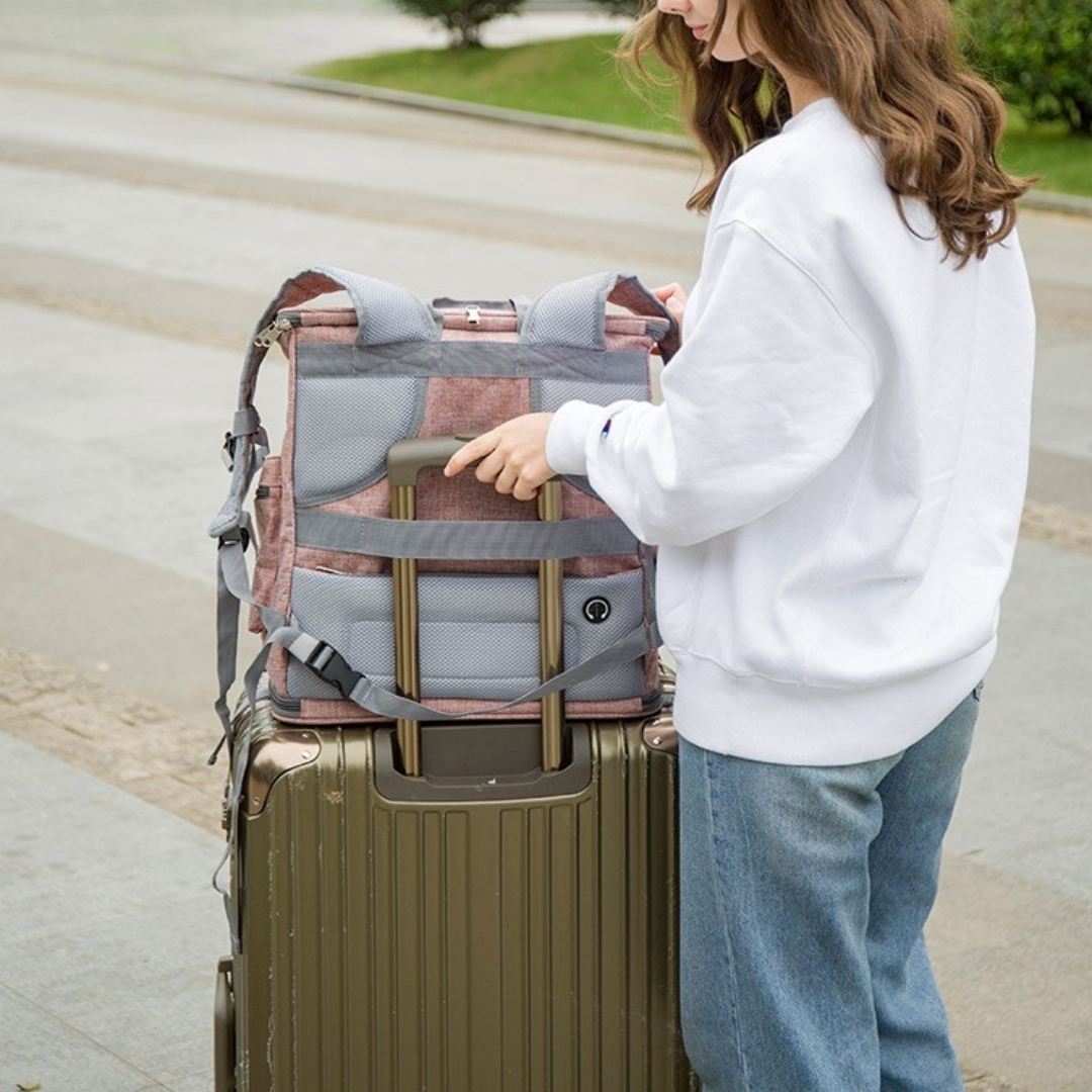 Premium Kedi & Köpek Taşıma Sırt Çantası – Nefes Alabilir, Geniş Hacimli küçük resim 3