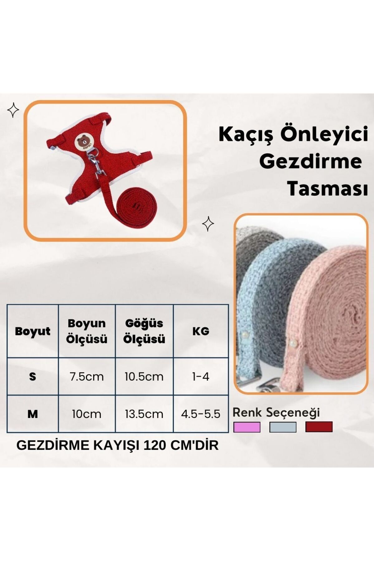 Yeni Sevimli Kaçış Önleyici Kedi Yürüyüş Vücut Tasmaları küçük resim 4