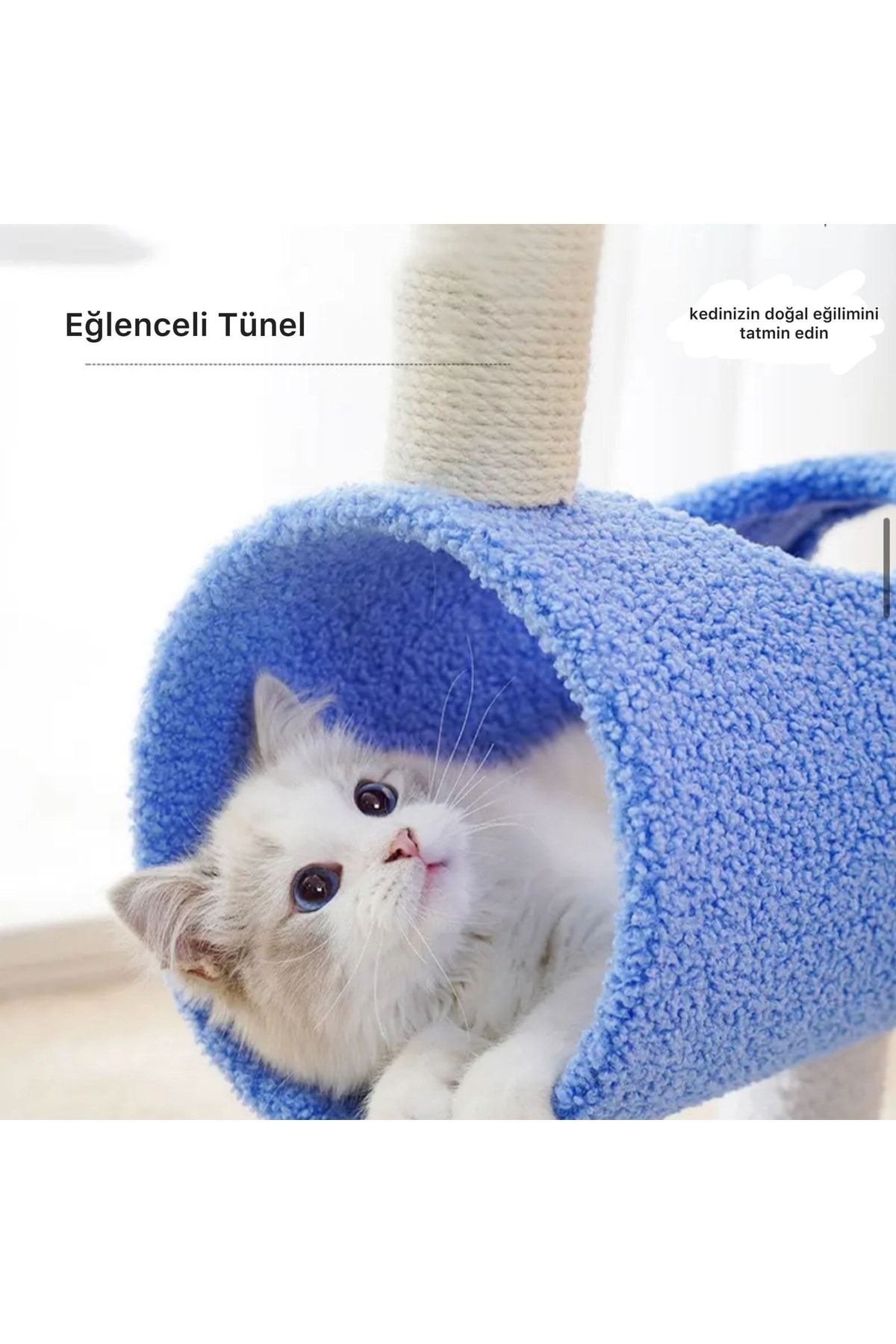 2023 Yeni Model Kedi Yatağı Ve Tırmalama Direği küçük resim 2
