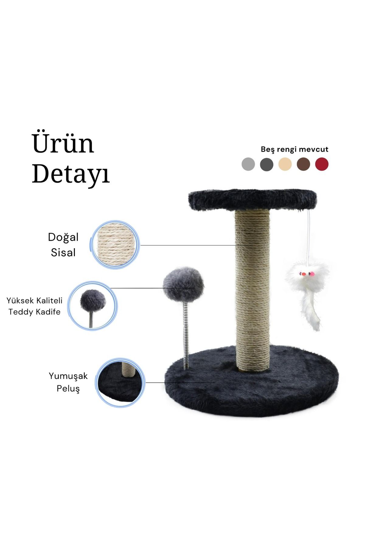 Stepli Kedi Tırmalama Tahtası