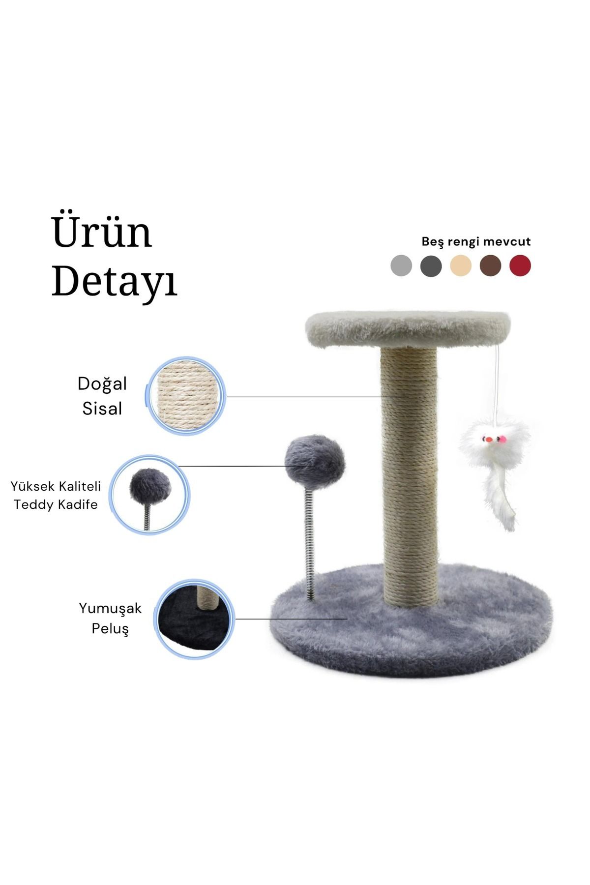 Stepli Kedi Tırmalama Tahtası küçük resim 3
