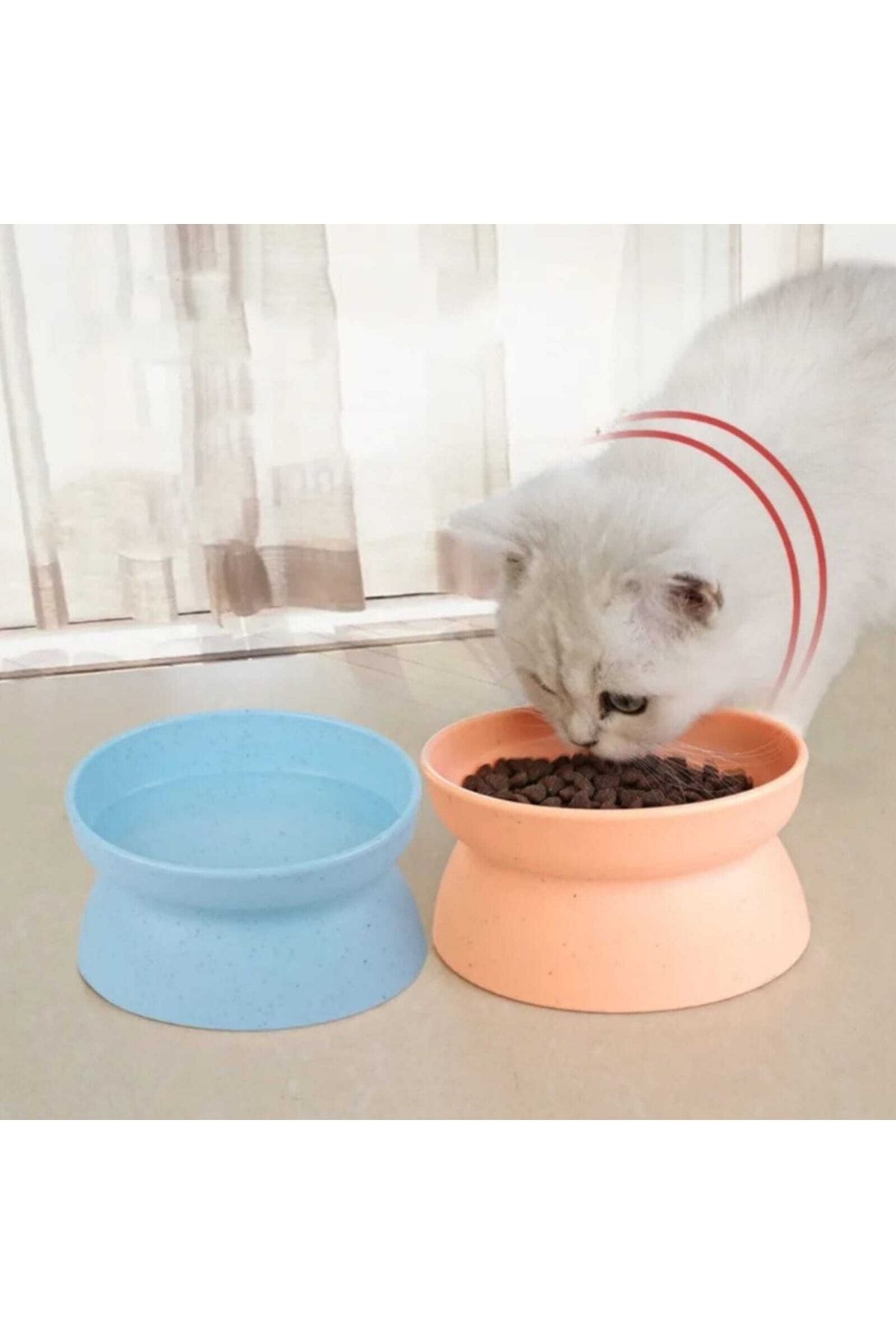 Yeni Eğimli Yükseltilmiş Kedi Kaseleri küçük resim 2