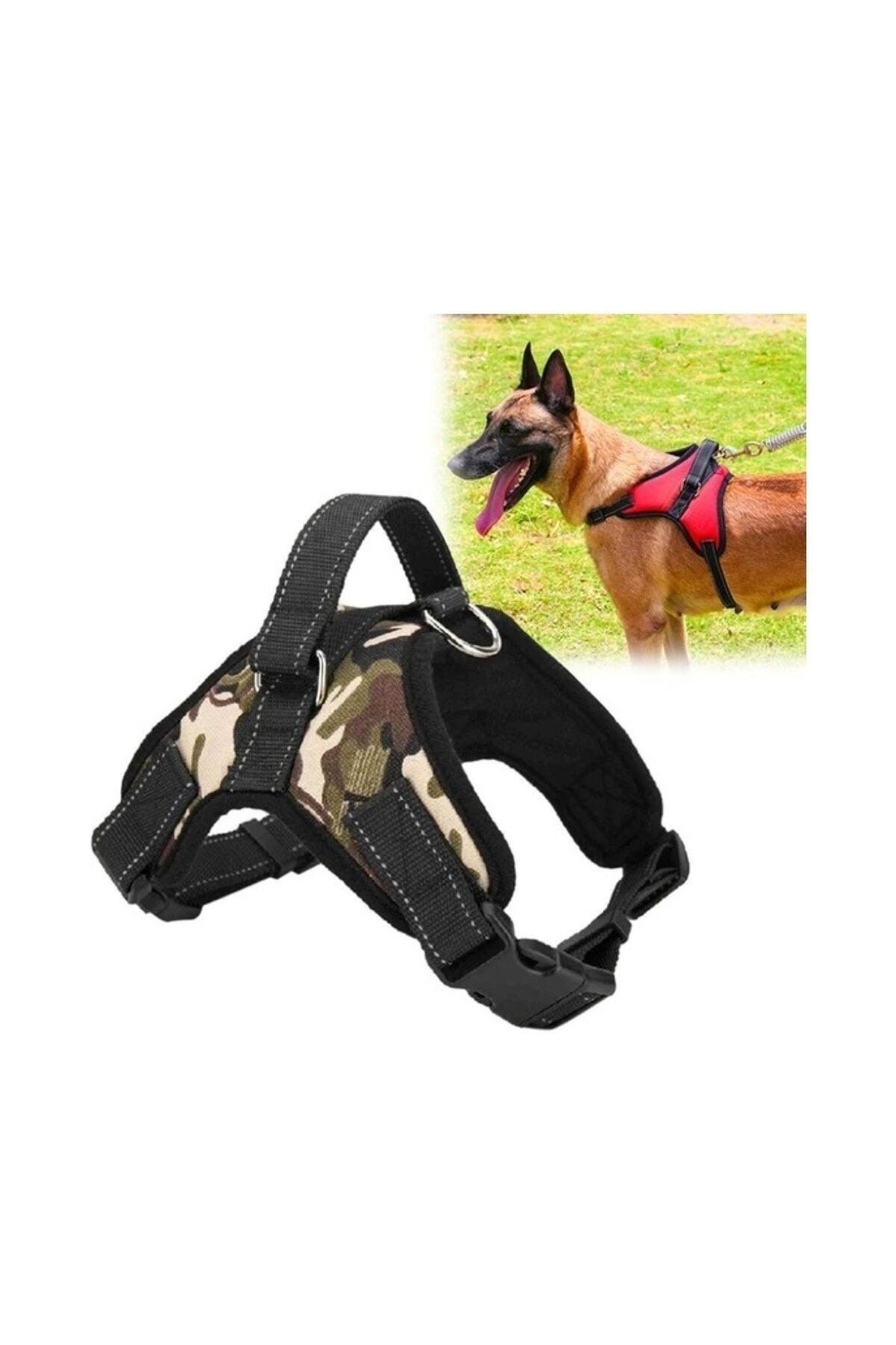 Küçük Orta Büyük Köpekler Için Pet Yürüyen Göğüs Kayışı, (kamuflaj)