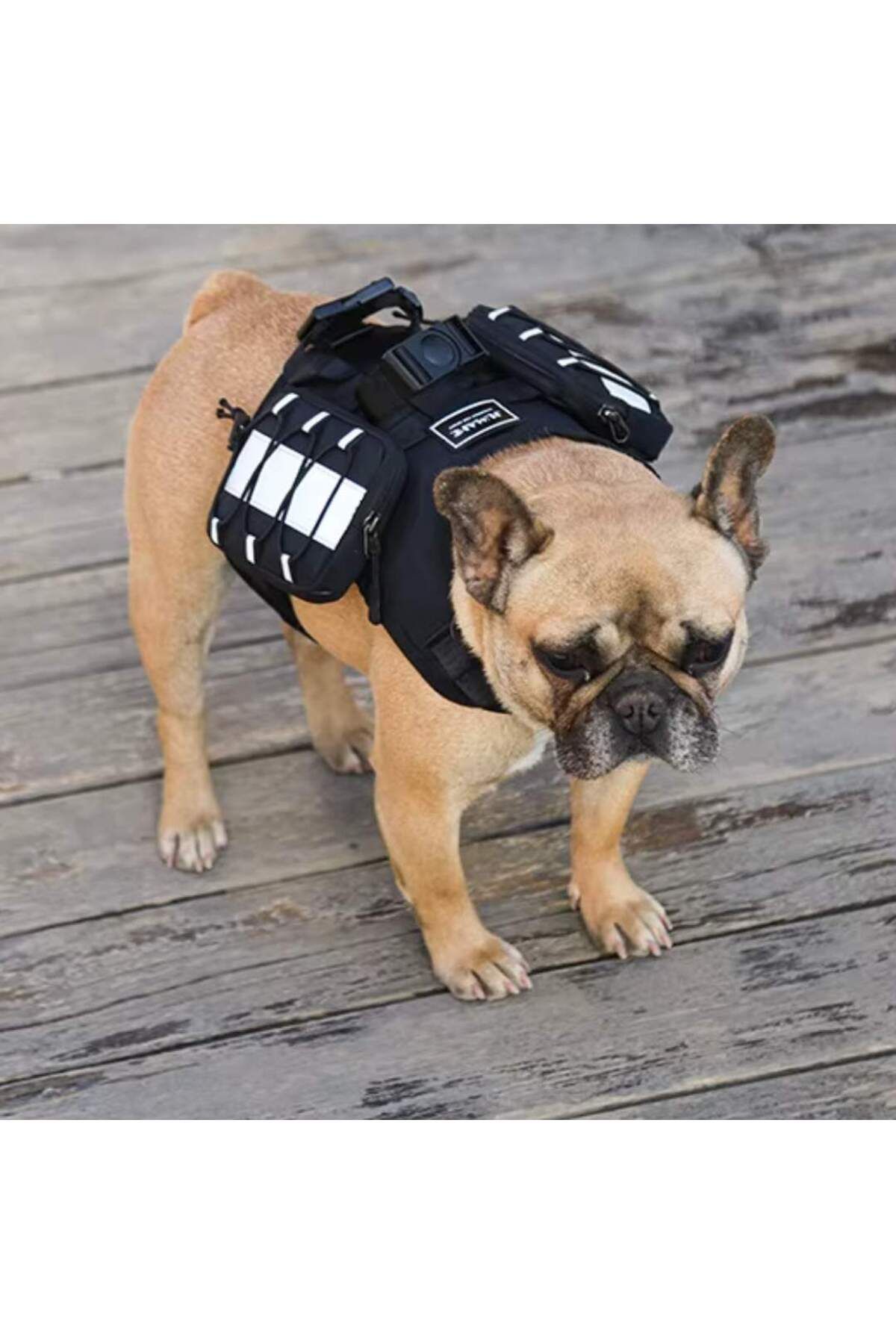 Küçük ve Orta Irk Köpek Göğüs Tasması Çantası Su Geçirmez Yansıtıcılı Sırt Tasması Çantaları küçük resim 3