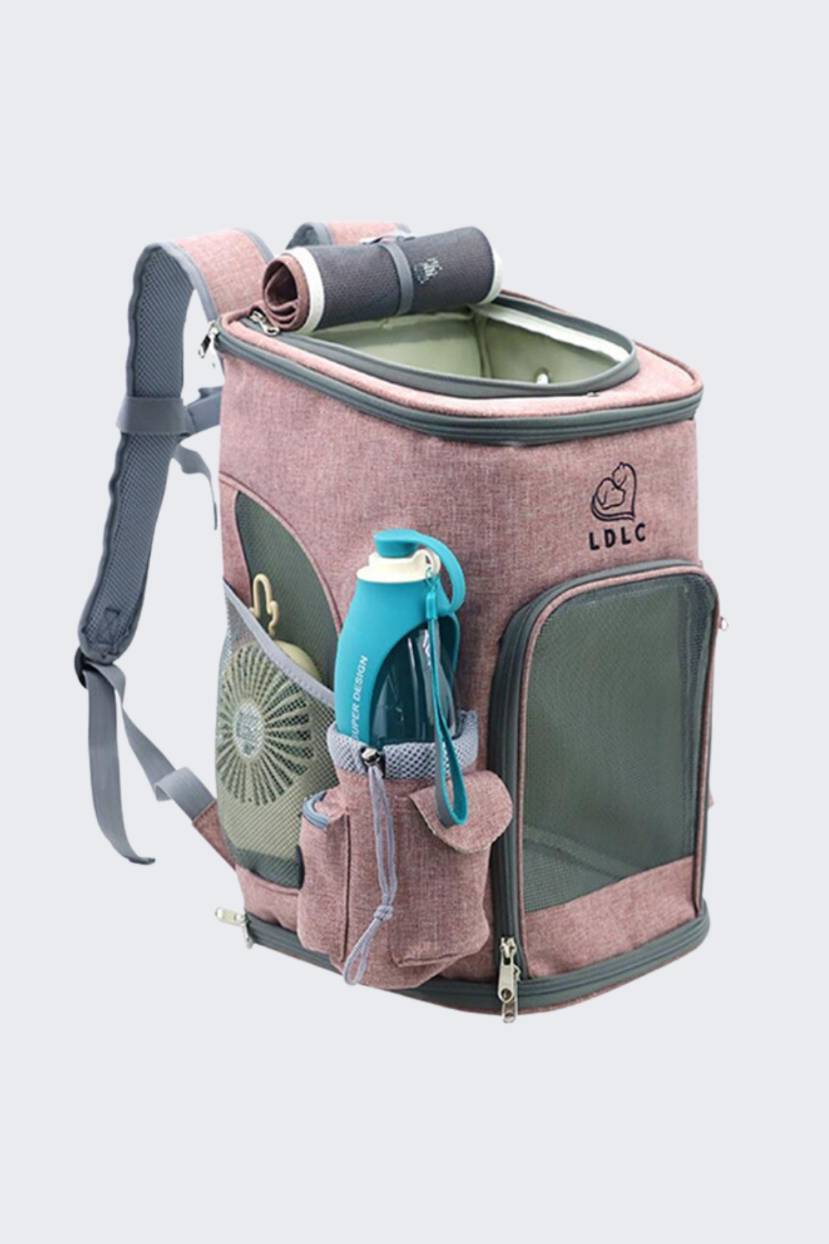 Premium Kedi & Köpek Taşıma Sırt Çantası – Nefes Alabilir, Geniş Hacimli