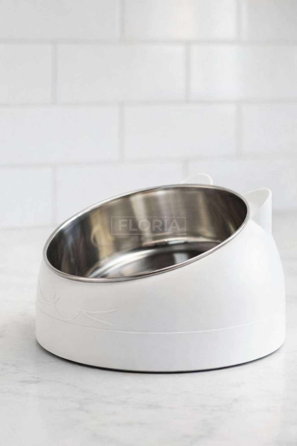 Yeni, Paslanmaz Çelik, Yükseltilmiş Kedi, Köpek Mama Ve Su Kapları